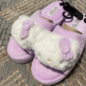 Hello Kitty x Forever 21 Purple Slip On Slippers